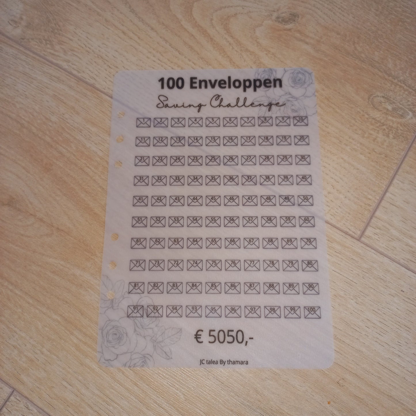 100 Enveloppen Challenge